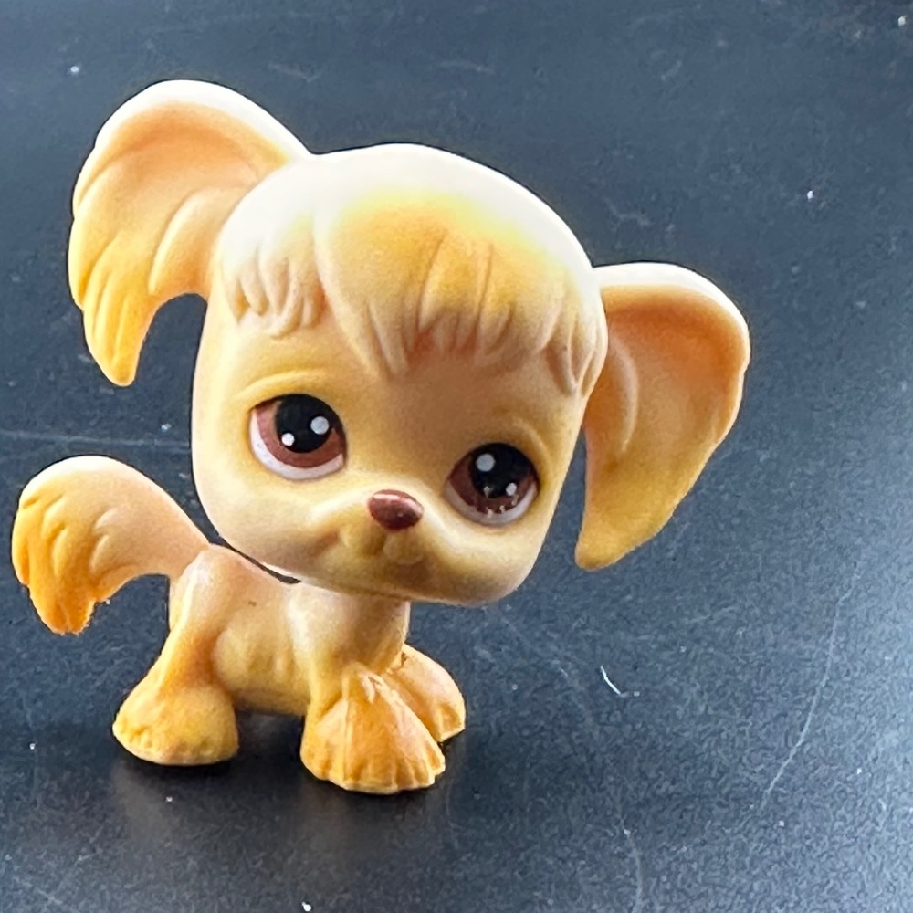 Hasbro Littlest Pet Shop LPS Dog AUTHENTIC Spaniel Brown Eyes #26